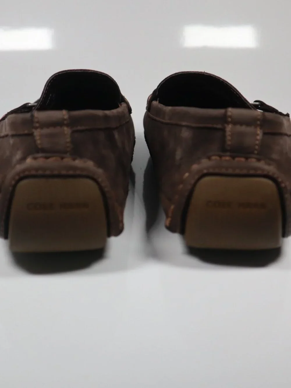 Cole Haan Wyatt Bit Driving Loafers Dark Chocolate Nubuck C37222 - Men’s 8.5M